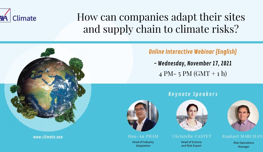How can companies adapt their sites and supply chain to climate change